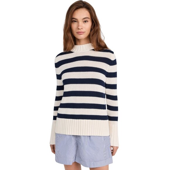 KULE The Tatum Striped Cotton Sweater S - Picture 2 of 11